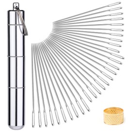 Ruasol 30 Large Needles for DIY Embroidery in 3 Sizes for Sewing with Large Needle for Hand Sewing