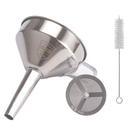 Hayaww Stainless Steel Funnel High Quality Funnel Mesh Filter Funnel Stainless Steel Funnel Filter Set Kitchen Funnel Stainless Steel High Quality Funnel Set Funnel Strainer Filter Funnel Bottle