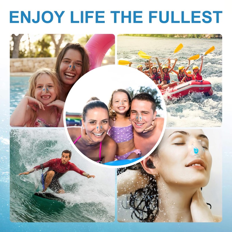Hurdilen Swimming Nose Clip, 14 Packs Swim Nose Plugs with