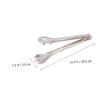 BIUDECO Stainless Steel Food Clip Clamp Tongs for Kitchen BBQ
