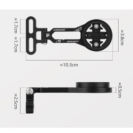 HOUSON Adjustable Bicycle Computer Mount, Bicycle Computer Holder Aluminum Alloy Mount For Garmin Edge Bryton Cateye Bicycle Lamp