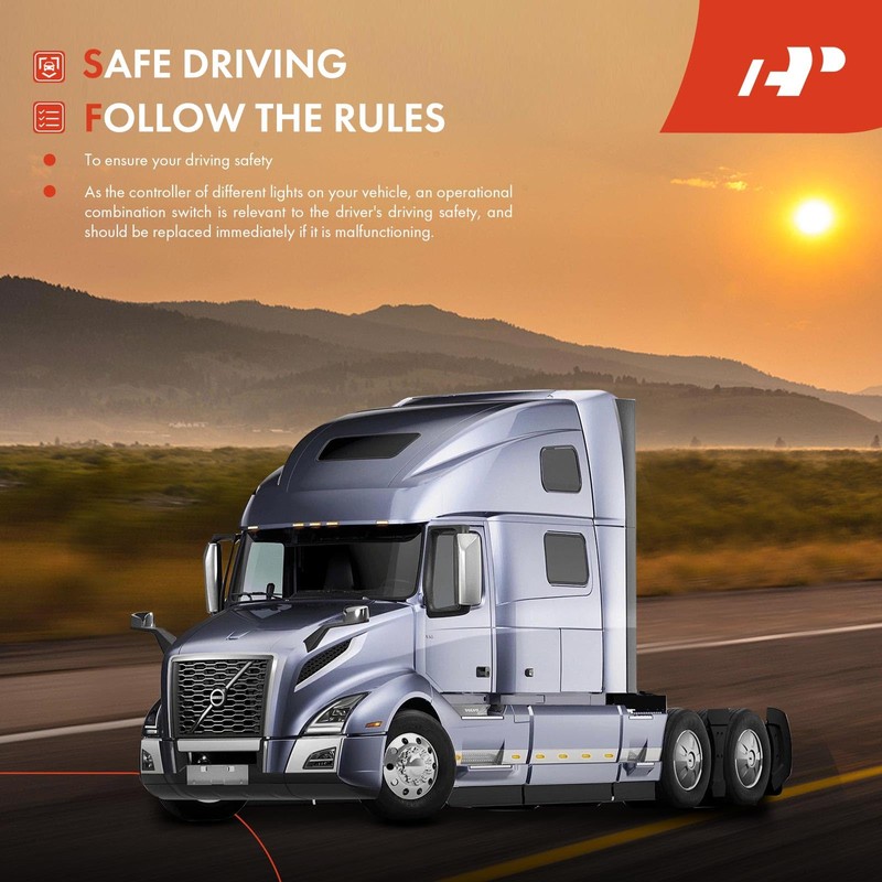 A-Premium Turn Signal Switch Multi-Function Switch Compatible with Volvo VNL