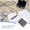 Beavorty Hearing Aid Cleaning Brush Kit 5pcs U-Shaped Hook Nylon