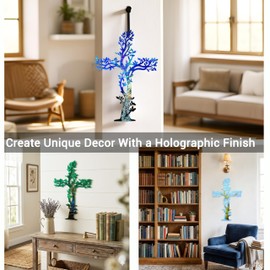 ATYUSVIC Tree of Life Resin Mold with Cross, Holographic Epoxy Mold
