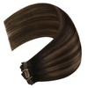 YoungSee 150G Clip in Extensions Brown Balayage Human Hair Clip