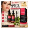 2pcs Sérum aceite de ricino 50 ml, JOVEECO crecimiento y