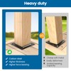 Muzata 10Pack Wood Post Plate Connector Fence Post Base Plate