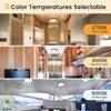 camperxlite 3CCT LED Ceiling Light DC12V Campervan-2700K/4000K/6000K-860LM, Dia 7.09″ Round