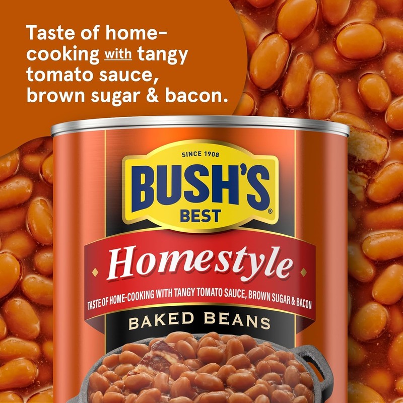 Bush's Best Homestyle Baked Beans, 8.3 oz. (Case of 12)