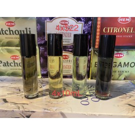 4 PcsUncut Perfume Body Oil (One Million,Invict