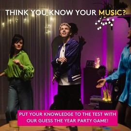 Jumbo Hitster - Juego de cartas de fiesta de música, 2 a 10 jugadores, 300 éxitos de música icónicos, ideal para adultos y familiares                 
