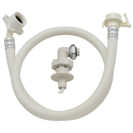 Gaona GA-LC012 Holder Simon Automatic Washing Machine Water Supply Hose 6.6 ft (2.0 m) One-Touch Water Supply Joint Set (Water Leak Prevention, Safety Stopper, Can Be Used With 2 Mounting Screws, Easy