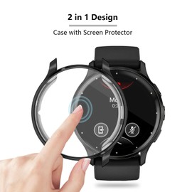 3-Pack Screen Protector Compatible with Garmin Venu 3 Case, Soft TPU Plated Case All-Around Protective Full Cover Face Bumper Compatible for Garmin Venu 3 (45MM)