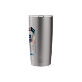 Astronaut Playing Arcade Gaming Retro Gamer Stainless Steel Insulated Tumbler