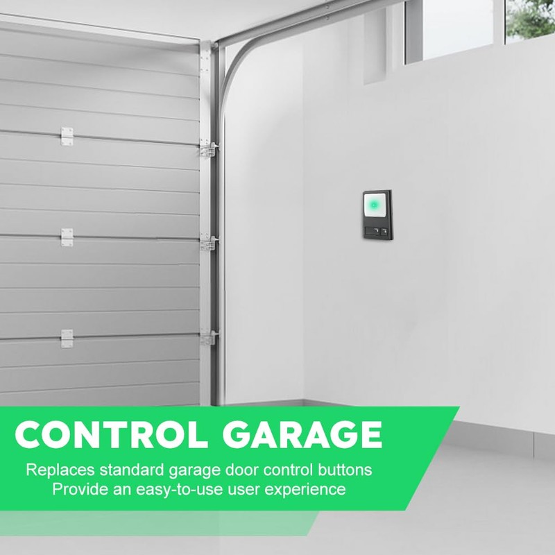Upgrade Garage Door Opener, Wired Replacement Wall Keypad Button Compatible