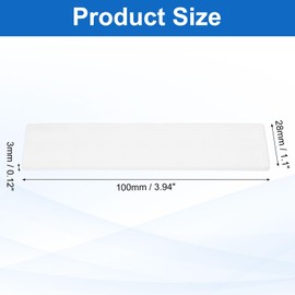 sourcing map 20 Pcs Plastic Flat Shims for Leveling, 3mm(1/8") Structural Tile Composite Shims, Plastic Glazing Blocks for Home Improvement, Window, Toilet, Table, White