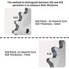 420 Chain Sprocket 10T Front Sprocket 17mm Compatible with 50cc