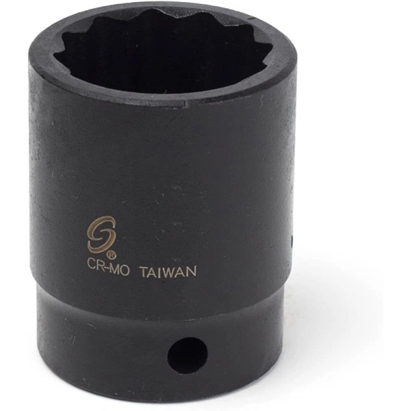 Sunex 225zm 25mm 1/2" Drive 12 Point Shallow Impact Socket