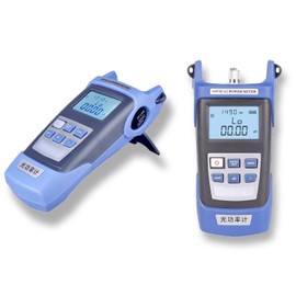 Medidor de potencia óptica, medidor de potencia de fibra óptica de mano Solución de problemas visuales Probador de cable de fibra óptica 800-1700nm -70 ~ + 3dB, medidor de potencia de fibra con(A)
