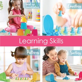 Hapinest Unicorn Color Sorting and Counting Activity Set - Educational Learning Games for Toddlers Preschool Ages 4 Years and Up - Like Counting Bears