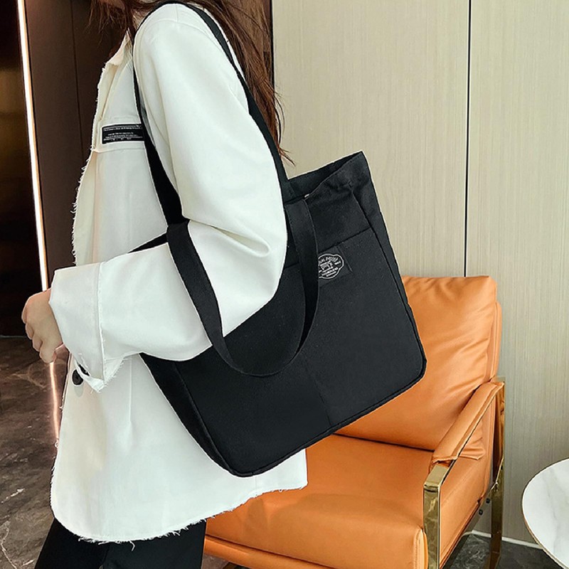 SensaBliss Tote Bag, Canvas Tote Bag, A4, Large Capacity, Shoulder