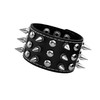 JJDreams Leather Bracelet Punk Rivets Bracelet Gothic Press Stud Wide