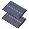 2Pcs 0.6W 5V Polysilicon Panel solar Generador solar port¨¢til M¨®dulo