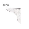 sourcing map Metal Book Corner Protectors Edge Cover Guard 30