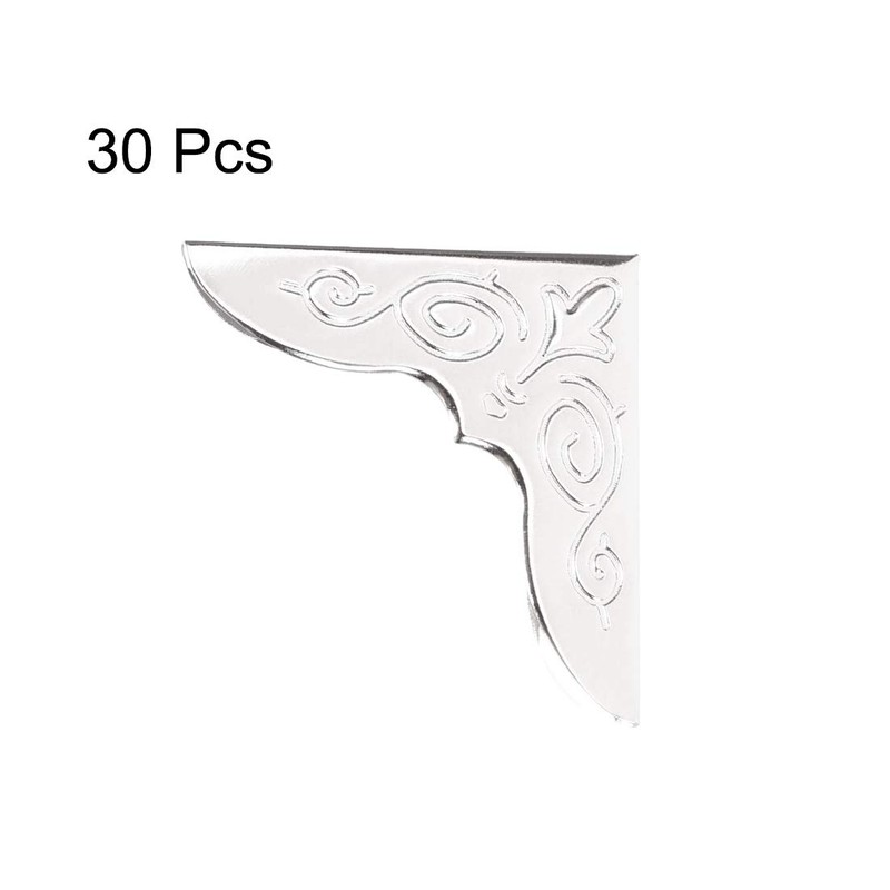 sourcing map Metal Book Corner Protectors Edge Cover Guard 30