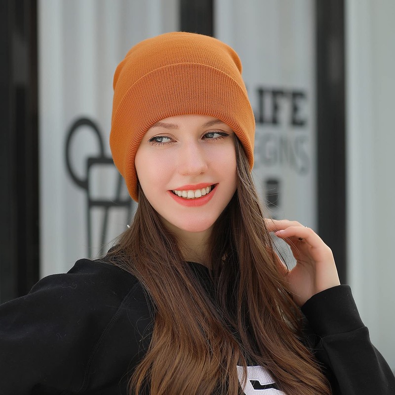 MASADA Women's and Men's Beanie Winter Hat, sandybrown