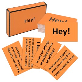 JULEASEL Supper Funny Bad Parking Cards, 50 Cards with 10 Designs Perfect for Shaming Awful Drivers, Funny White Elephant Gifts for Adults, Hilarious Gag Gifts Xmas Stocking Stuffers