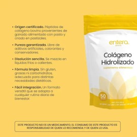 Entera Pharma Colágeno Hidrolizado 500g Sfn                                                                                                           