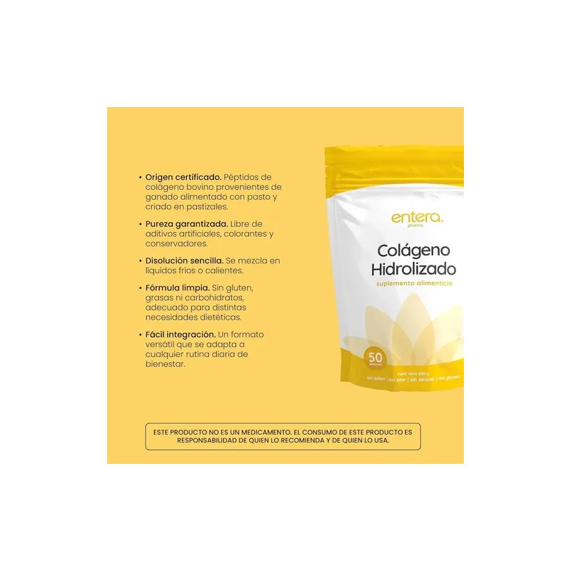 Entera Pharma Colágeno Hidrolizado 500g Sfn