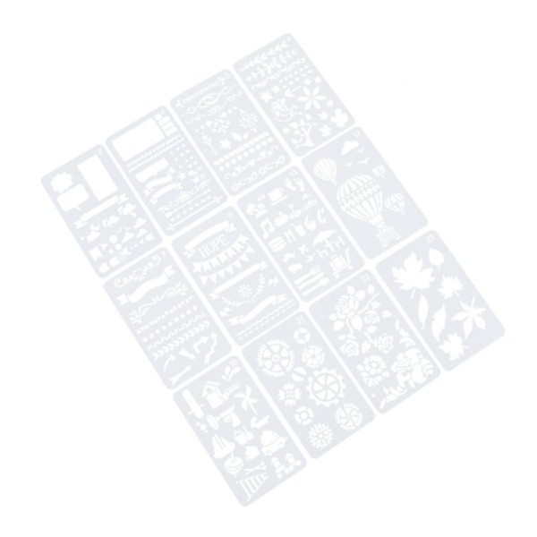 Hohopeti 12pcs Funny Painting Templates for Durable DIY Drawing Tools