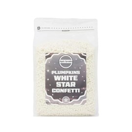 Mystic Sprinkles Plumpkins Confetti Shapes Bulk Bags (White Star Confetti 3.6lbs)