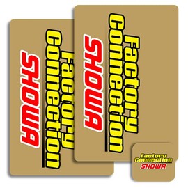 Factory Connection SHOWA Suspension Decals Stickers Fork Shock - Red