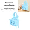 1:12 Scale Dollhouse Toilet Table High Simulation Wooden Miniature Dressing