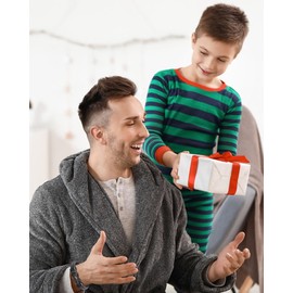 BOCHOI Fathers Day Gift Ideas for My Dad Bracelet Leather Bracelet for Father Bracelets Valentines Birthday Gifts for Him Men Forever Linked Together Bracelet for Daddy Stepdad