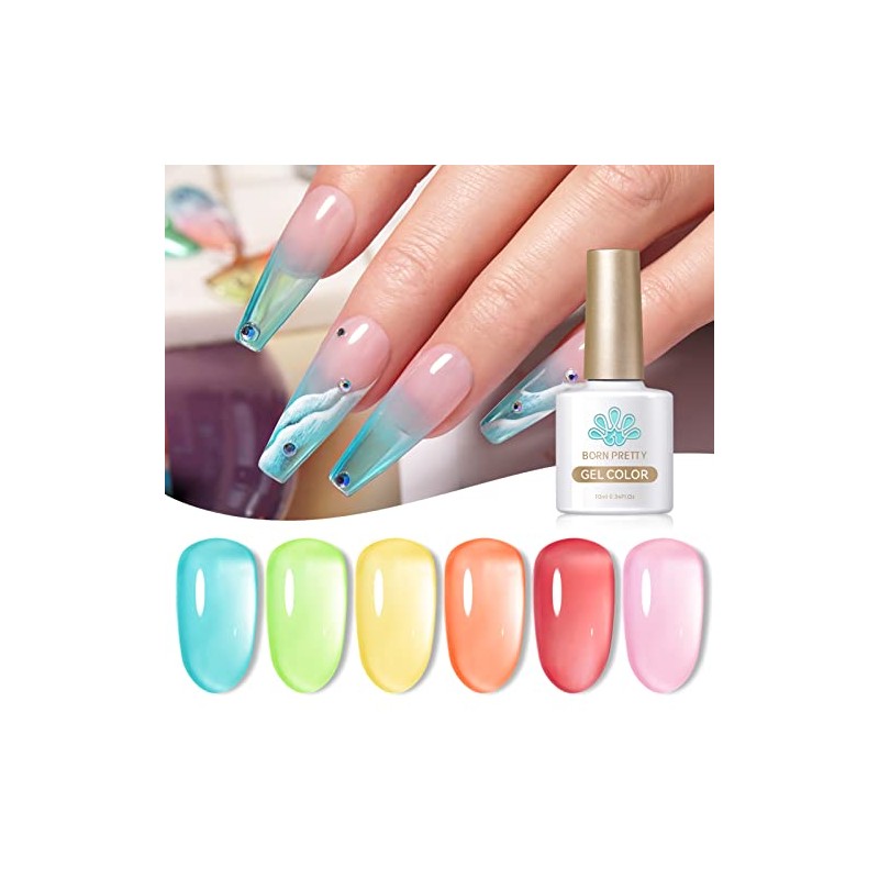 Born Pretty UV Nagellack Jelly Pastell - Gel Nagellack Fr√ºhling