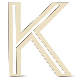 Large Wooden Letters 14 inch for Wall Decor Crafts Big Wood Letter K 1/5 Inch Thick Unfinished Alphabet Cutouts Paintable Letters for DIY Wreath Home Party Wedding Baby Nursery Decorations (K)