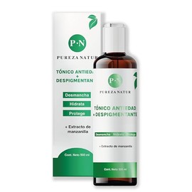 PUREZANATUR Tónico Antiedad manchas Hidratante facial reductor de pigmentación | Tónico antiedad que rehidrata, protege y rejuvenece tu piel con efecto anti-manchas para rutina skincare 500ml