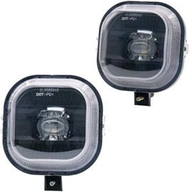 WEZEMLIGHT New Version LED Fog Lights Assembly Replacement For 1999-2016 Ford F250 F350 F450 F550 Super Duty Driving Fog Lamp Compatible with Original Frame (No Includes fog light bracket)