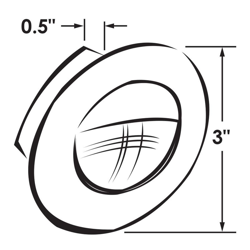 Manufacturers' Select ITC White LED Flush Mount Cluster Courtesy Light