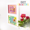 Children's Art Frame. Articulate Double Gallery Displays Two 9x12" Artworks