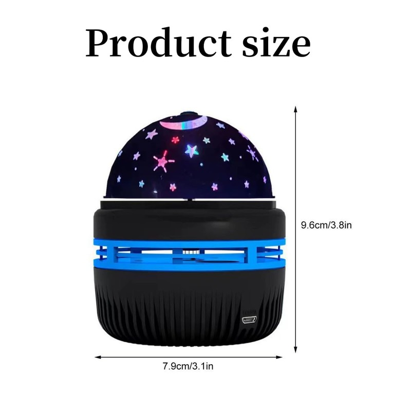 Lancoon 2 Pack Star Projector Night Light Kids Toys Mini