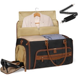 RAINSMORE Portatrajes de Viaje para Mujer 2 en 1 Maleta Convertible