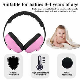 Professional Kids Ear Defenders For Age 1-6Y Child Noise Cancelling Headphones Adjustable Ear Protection Baby Safety Earmuffs Ear Protectors Girls Boys Airplane Sleeping Sound Blocking Earmuffs