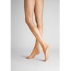 Hudson Women's Lilly Lafina Knee-High Socks, 15 DEN, Beige (Make-up