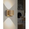 Tubicen Gold Wall Sconces Square Indoor Hardwired Dimmable Movie Theater