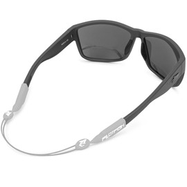 Pilotfish No Tail Adjustable Eyewear Retainer Cable Strap: Sunglasses, Eyeglasses, Glasses (Gray, 14 Inch)